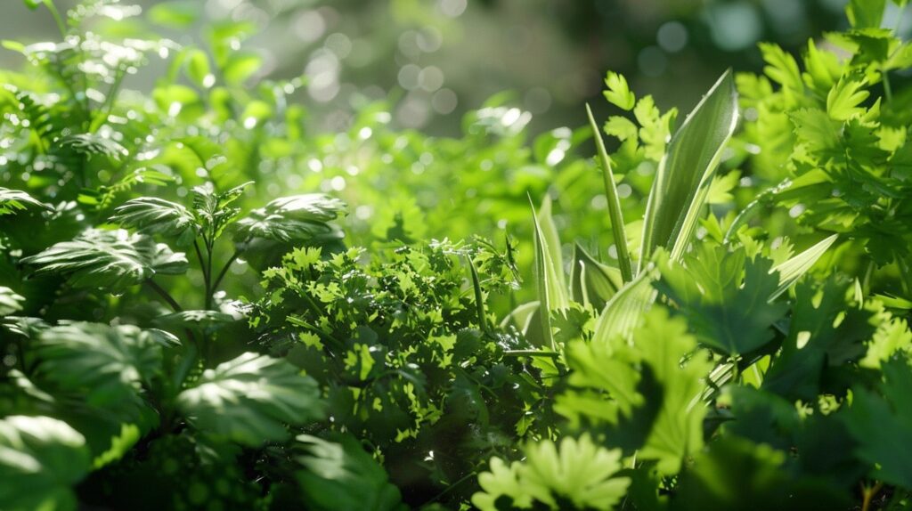 Comparer la coriandre avec d'autres herbes similaires