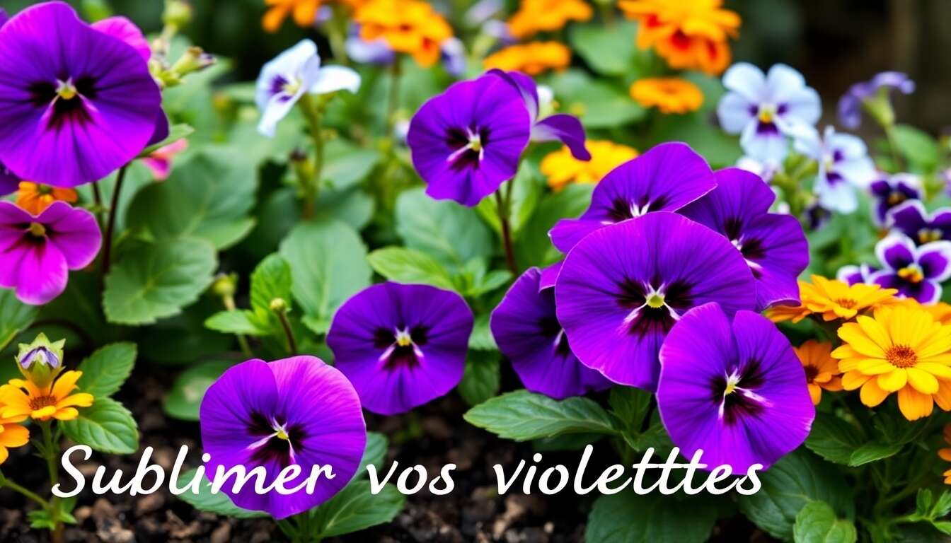 Idées d'associations végétales pour sublimer vos violettes