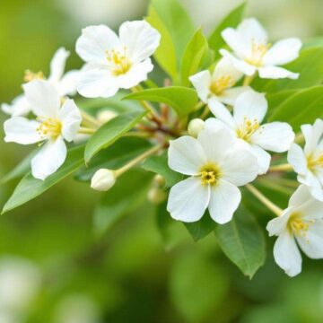 Séringat Philadelphus 'Bouquet Blanc' : arbuste Printanier Fleurissant