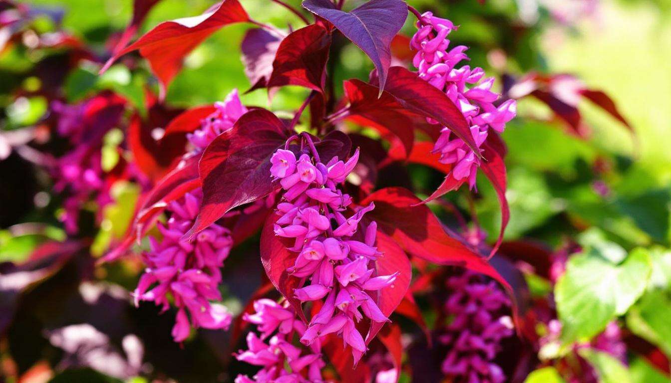 Leycesteria Formosa 'Purple Rain' : arbre aux Faisans Rouge Pourpre