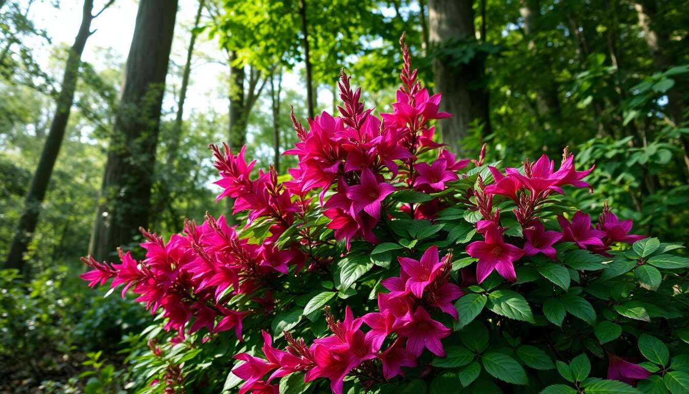 Origine et habitat naturel du leycesteria formosa 'purple rain