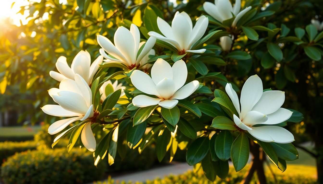 Caractéristiques du magnolia grandiflora 'alta' : un arbre persistant et élégant