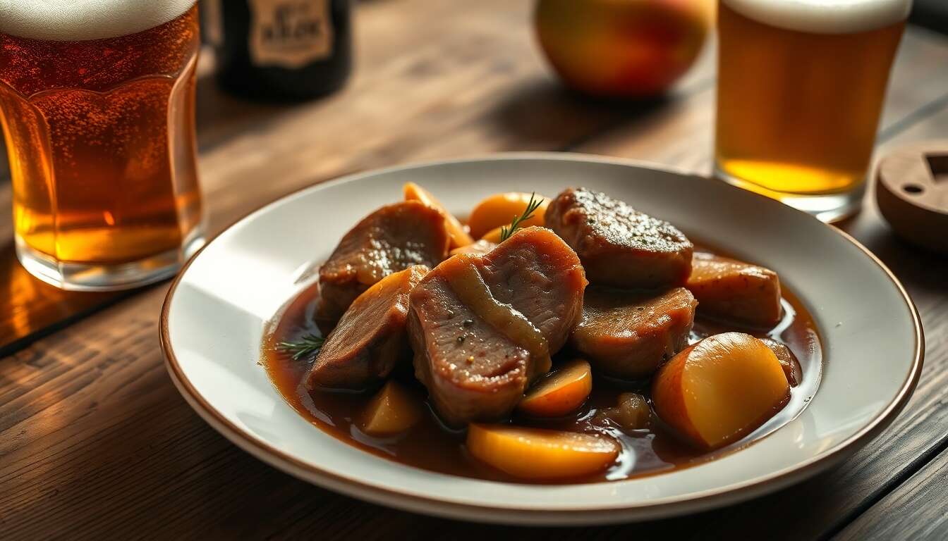 Découverte de la carbonnade de porc à la bière