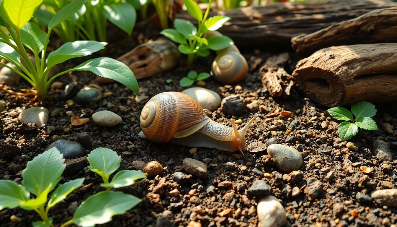 Aménager un habitat optimal pour les escargots