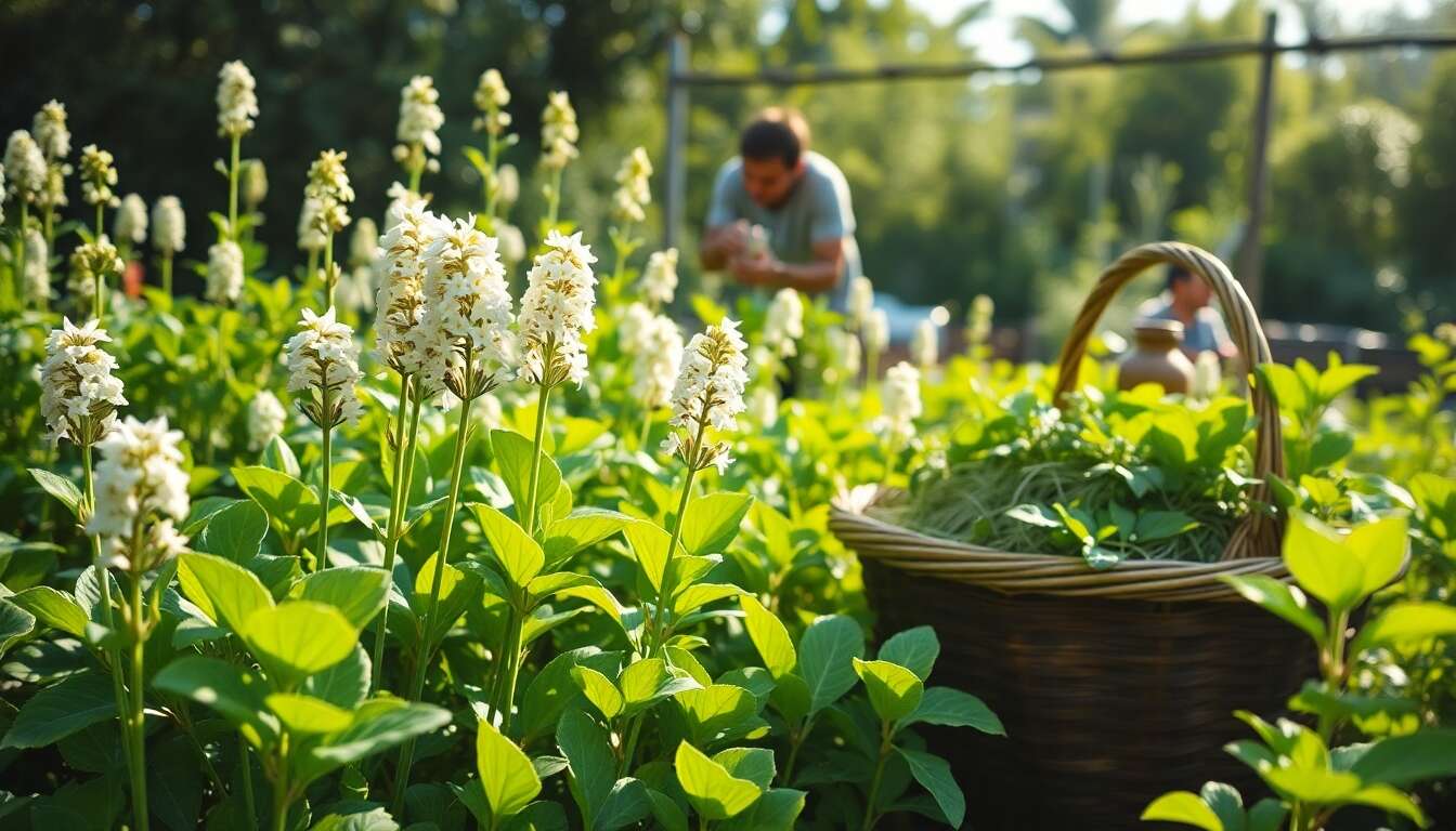 Guide d'entretien et de récolte des plantes à savon au jardin