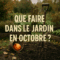 Que faire dans le jardin en octobre ?