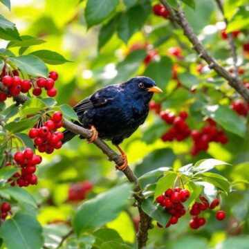 Merle noir : caractéristiques et conseils pour le jardin