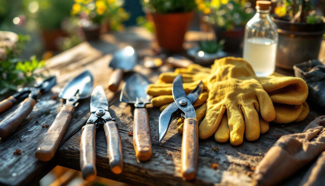 Vinaigre : un allié permis pour nettoyer ses outils de jardinage