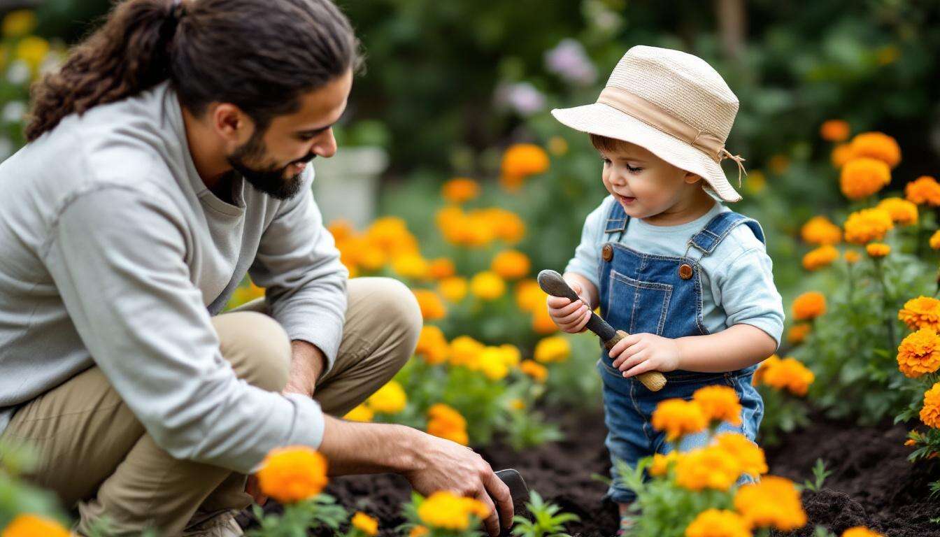 Jardiner avec les enfants : guide par saisons