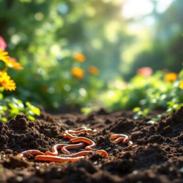 Les vers de terre : alliés du jardinier