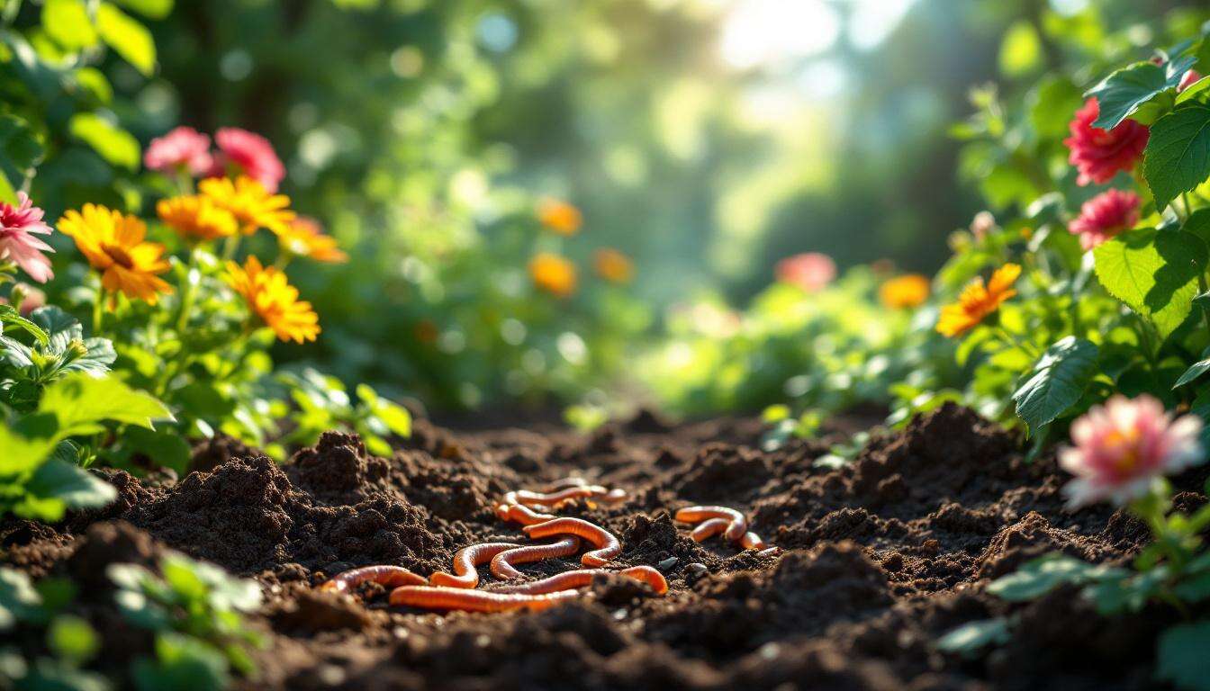 Les vers de terre : alliés du jardinier