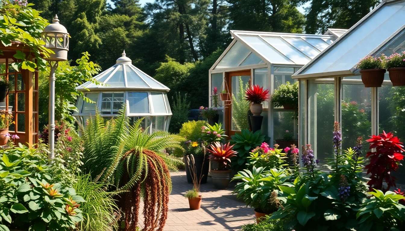 Types d&rsquo;abris et serres pour le jardinage