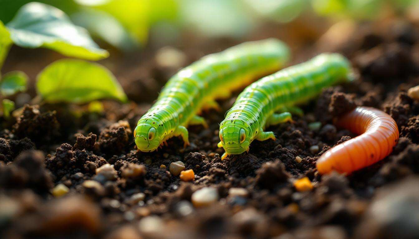 Larves de chenilles et vers : comment les identifier au jardin ?